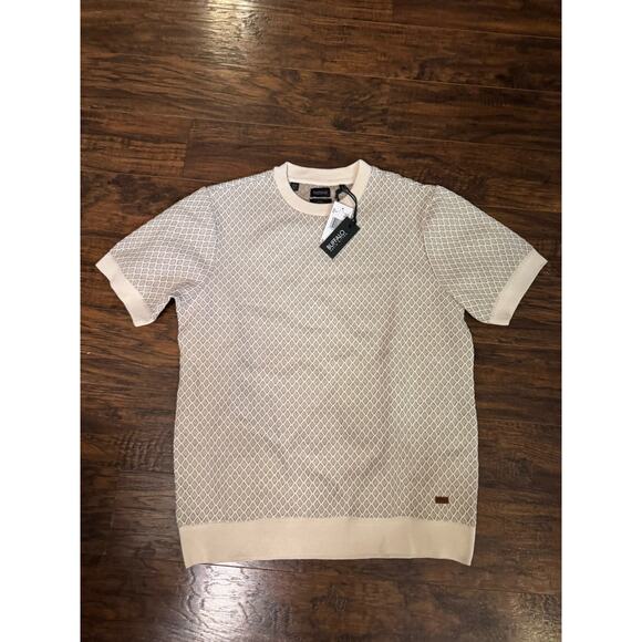 Buffalo David Bitton Men's Willich Jute Mix Pullover Short Sleeve T-shirt Sz:M - Picture 1 of 7